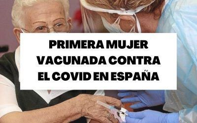 Araceli, de 96 años, primera mujer vacunada contra el Covid en España