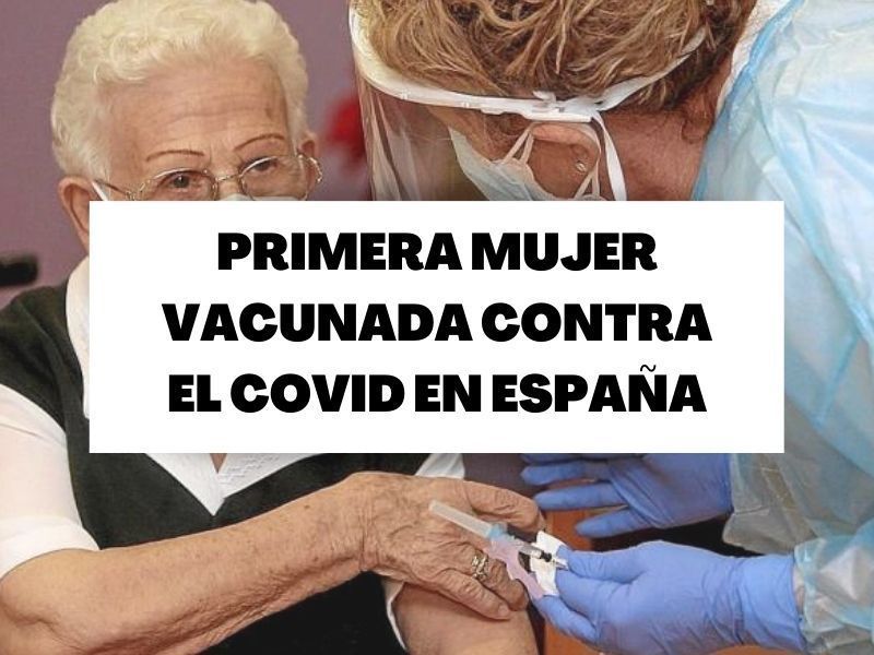 Araceli, de 96 años, primera mujer vacunada contra el Covid en España